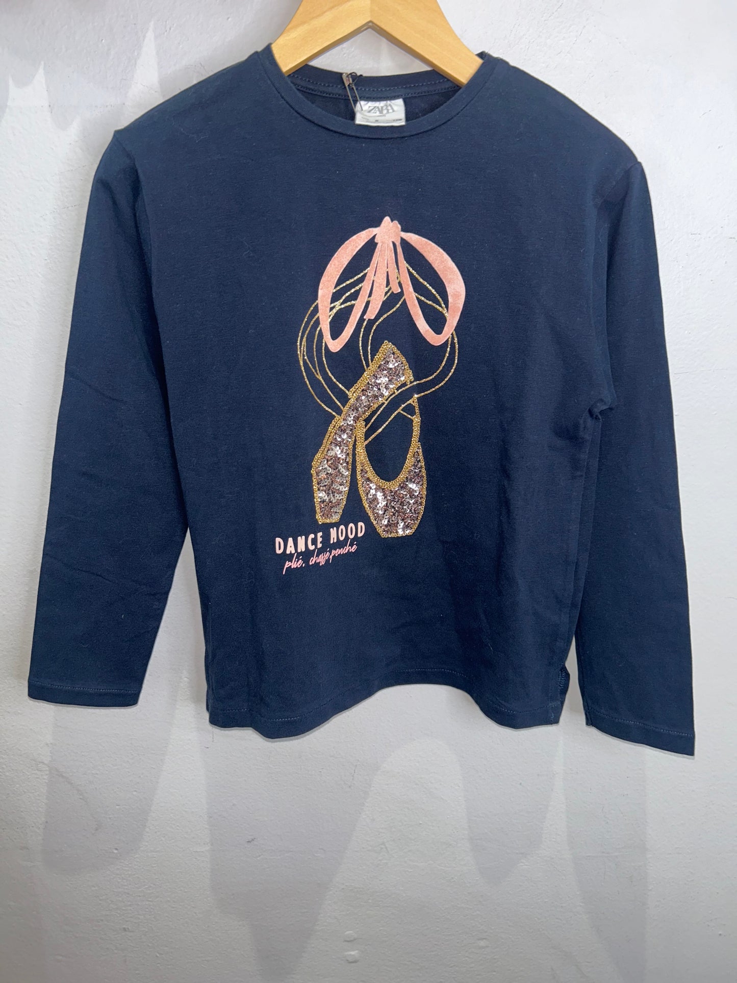 Ballet slipper longsleeve 8y