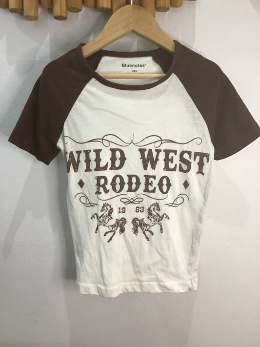 Wild West Rodeo tee- size XXS (12y)