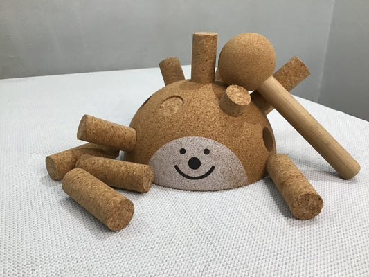 Elou cork hedgehog and hammer
