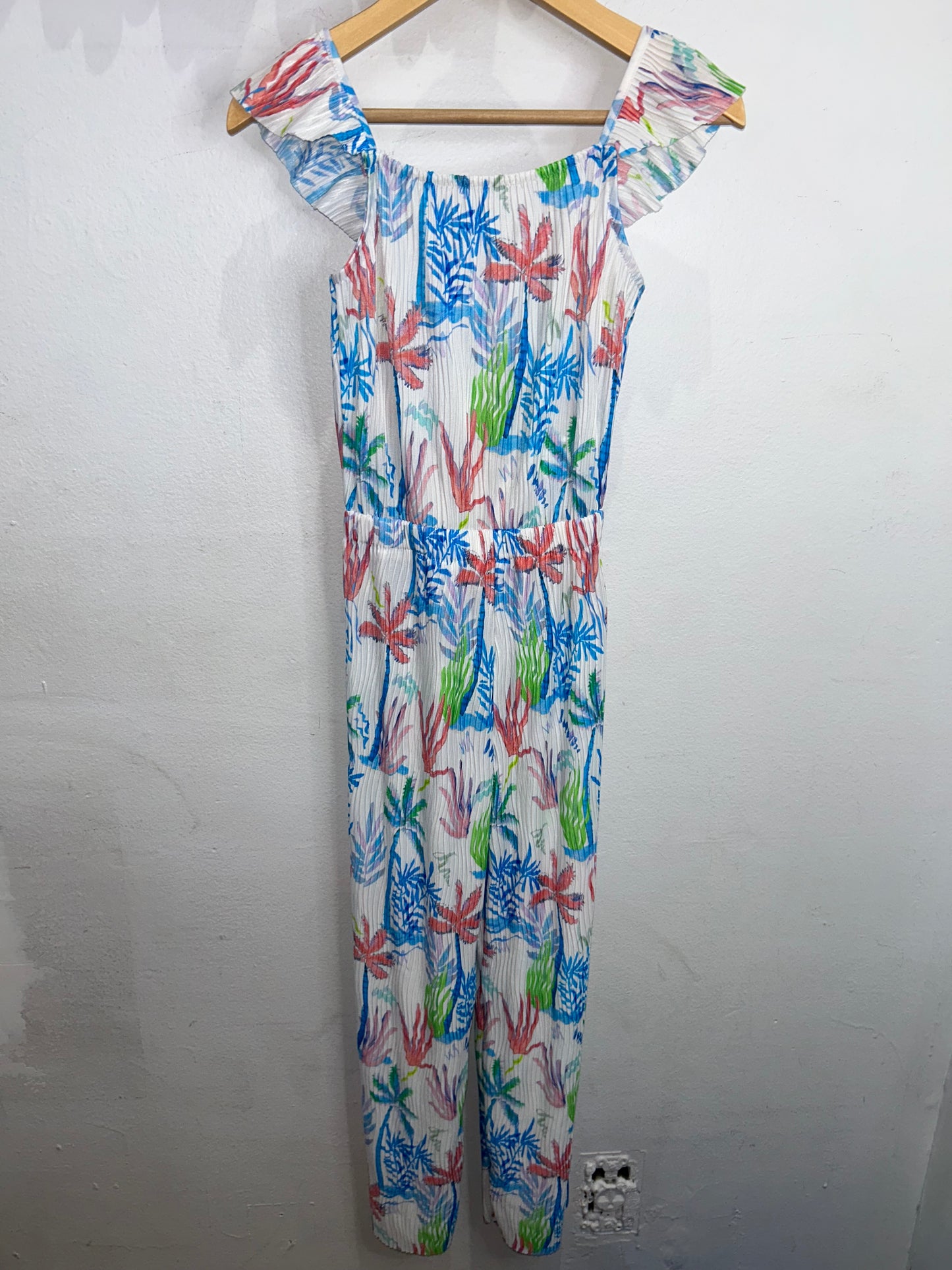 Fancy plisse romper 6-7y NEW