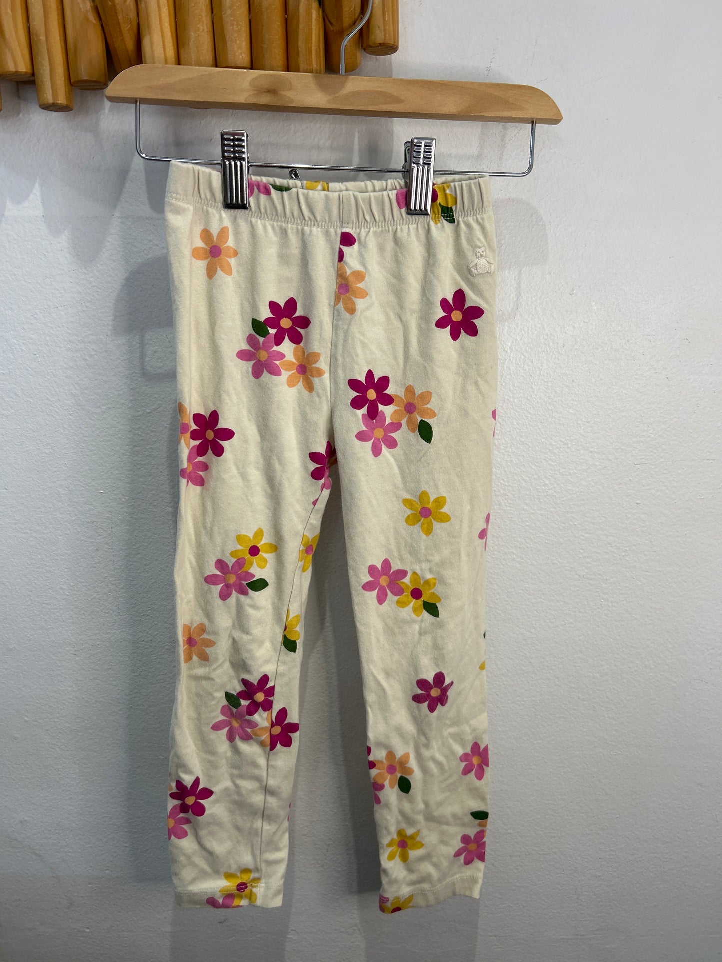Flowers leggings 4y