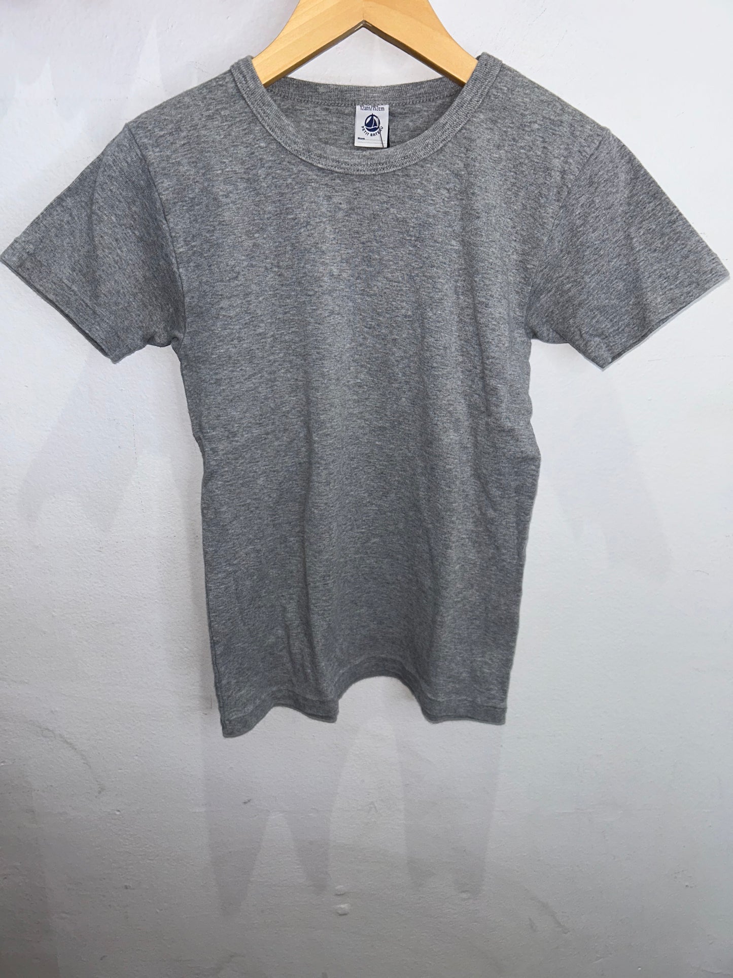 Heather grey tee 12y