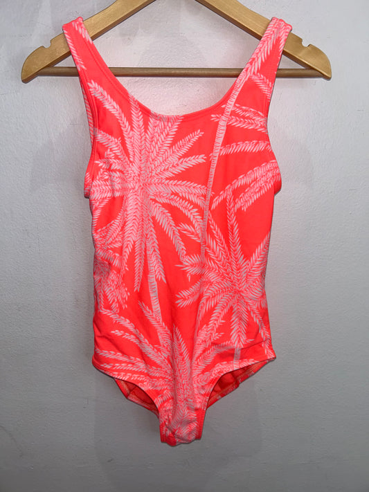 Neon leaves swimsuit 8-9y