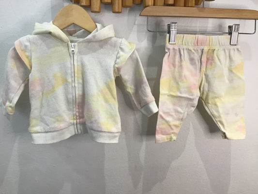 Grayson tie-dye set 0-3m