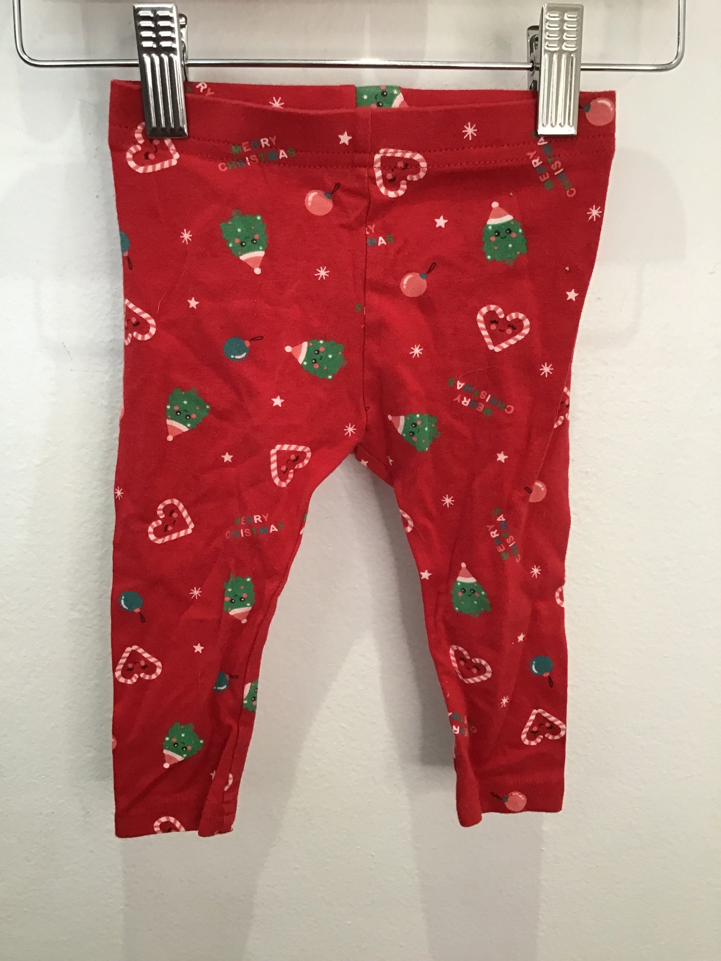 Merry Christmas leggings 6-12m