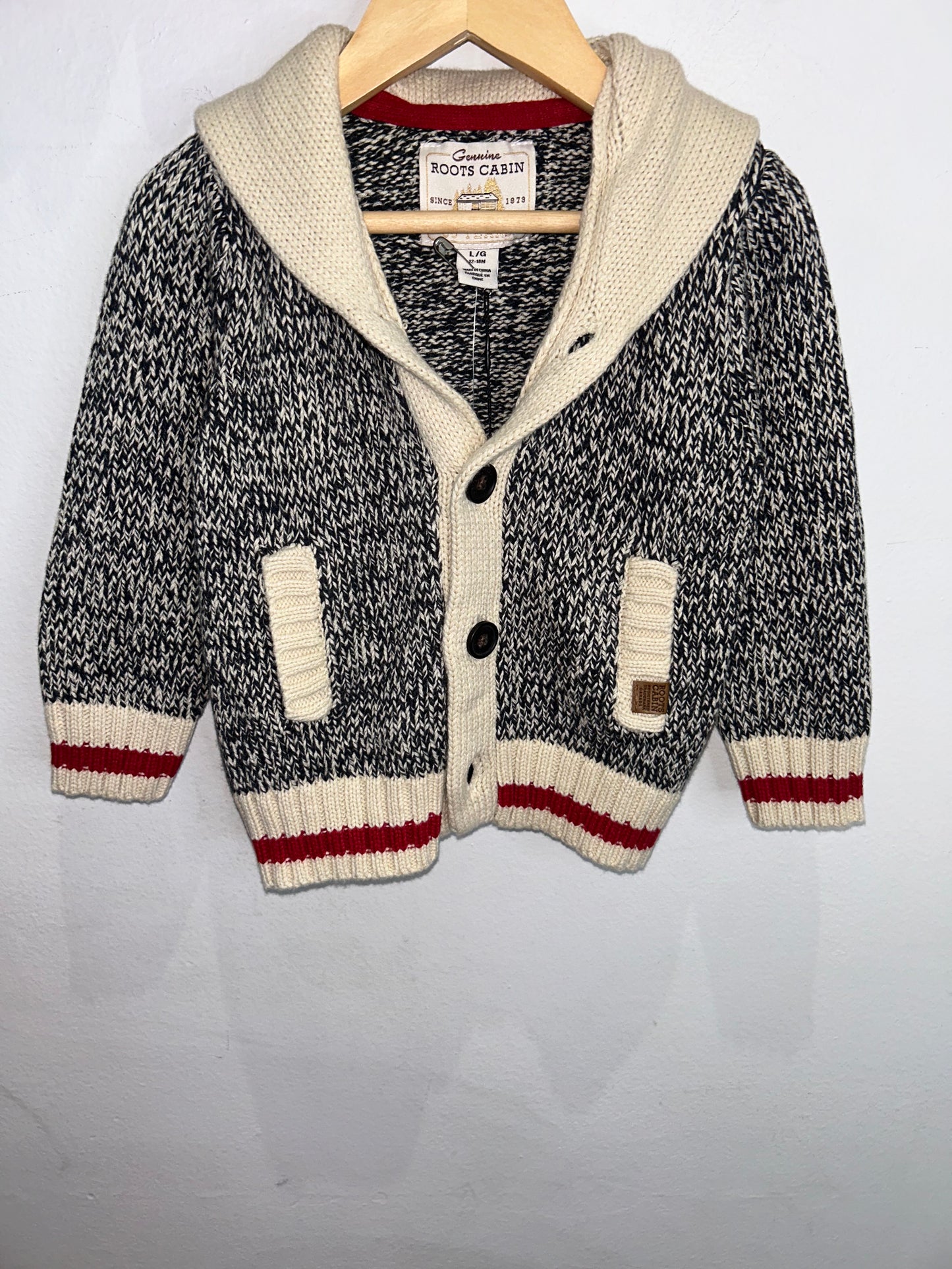 Roots cabin sweater 12-18m NEW
