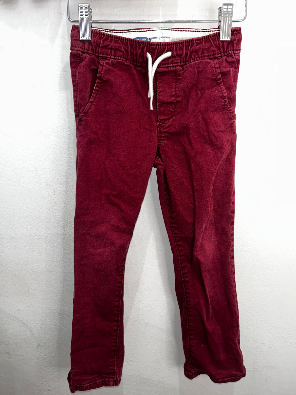 Maroon pants 4y