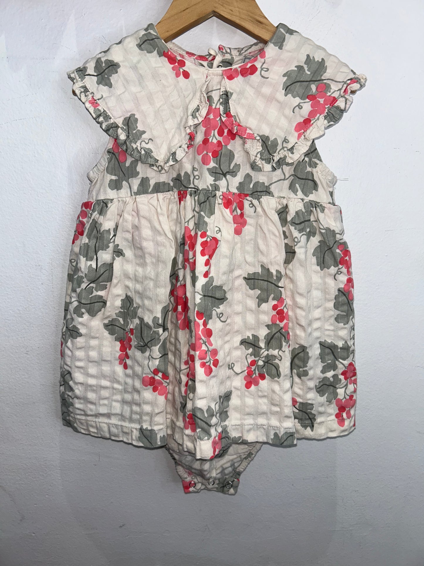 Garbo & Friends red grapes dress 1-2y