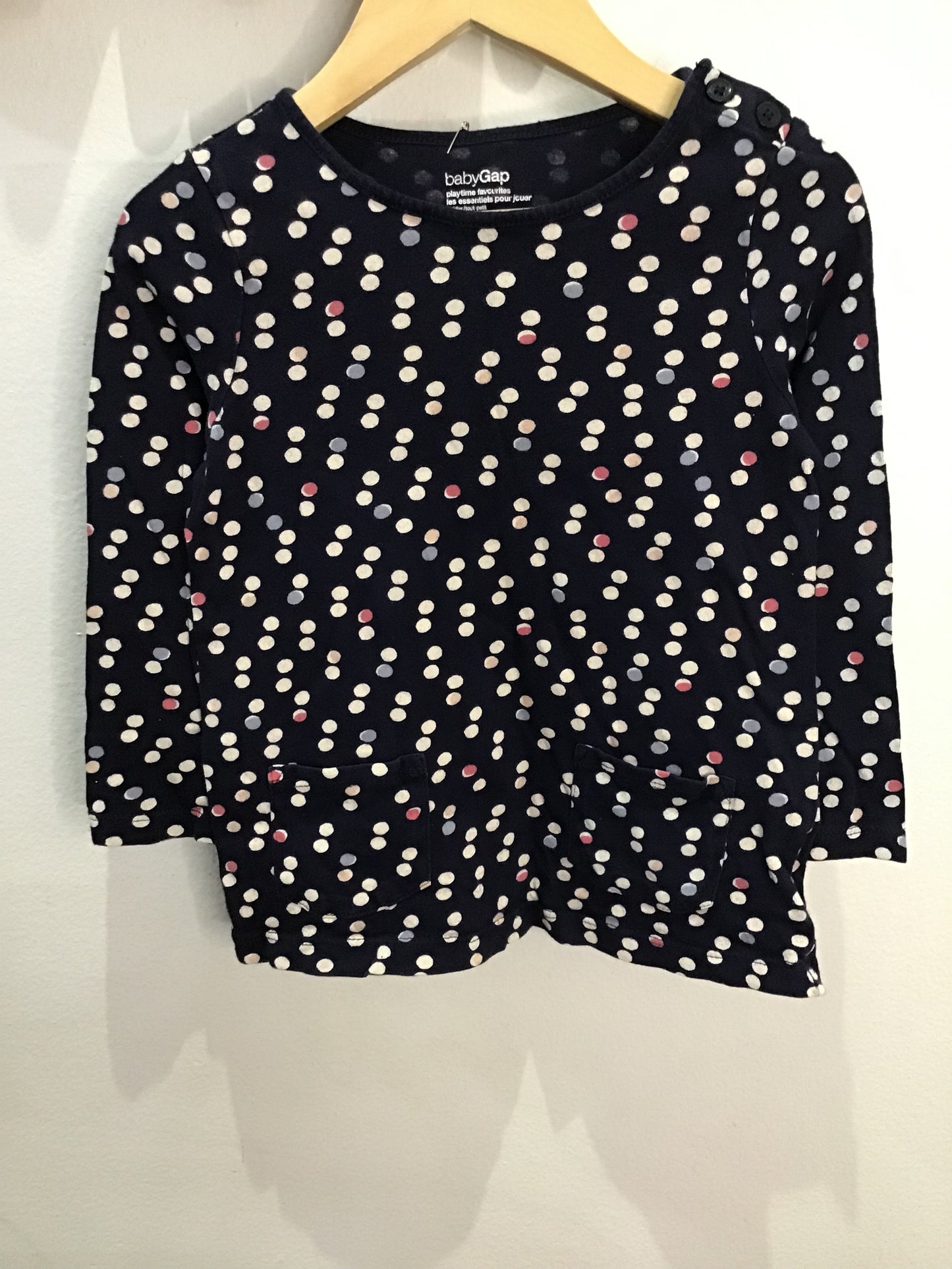 Dots longsleeve w pockets 3y B
