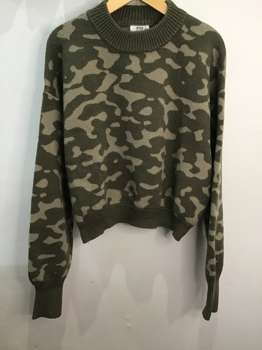 Sweater knit camo - adult XS