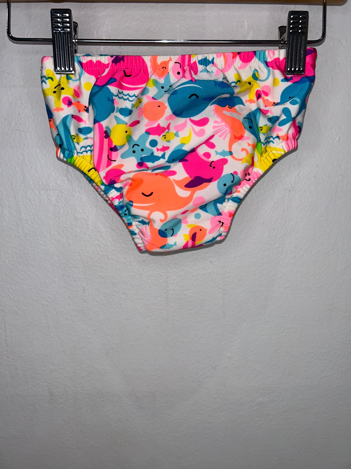 Neon fish two-piece swimsuit 18-24m
