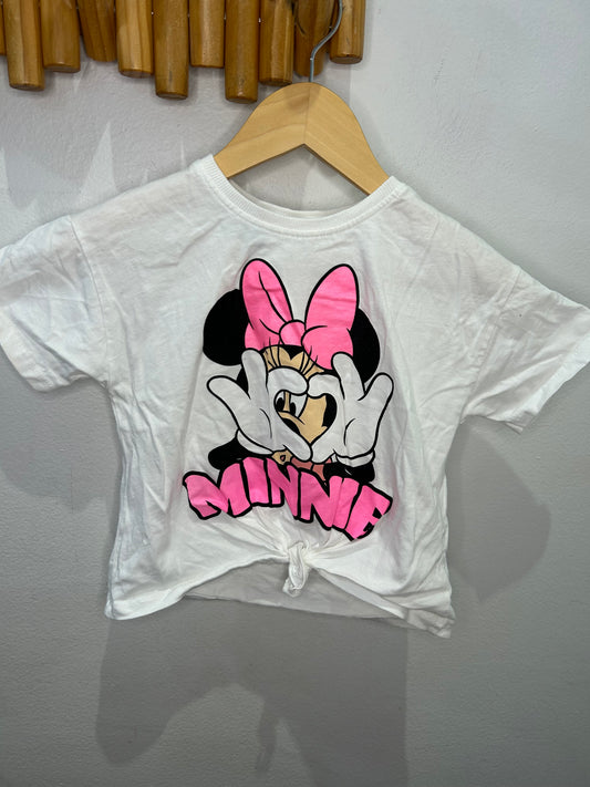 Minnie tie tee 3-4y