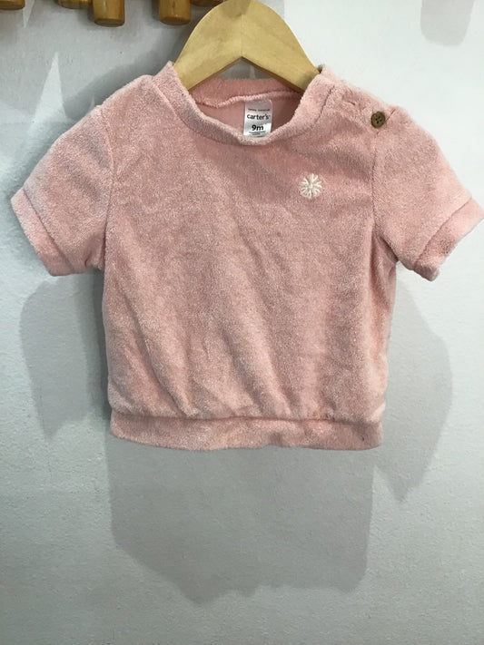 Pink terry tee 3m