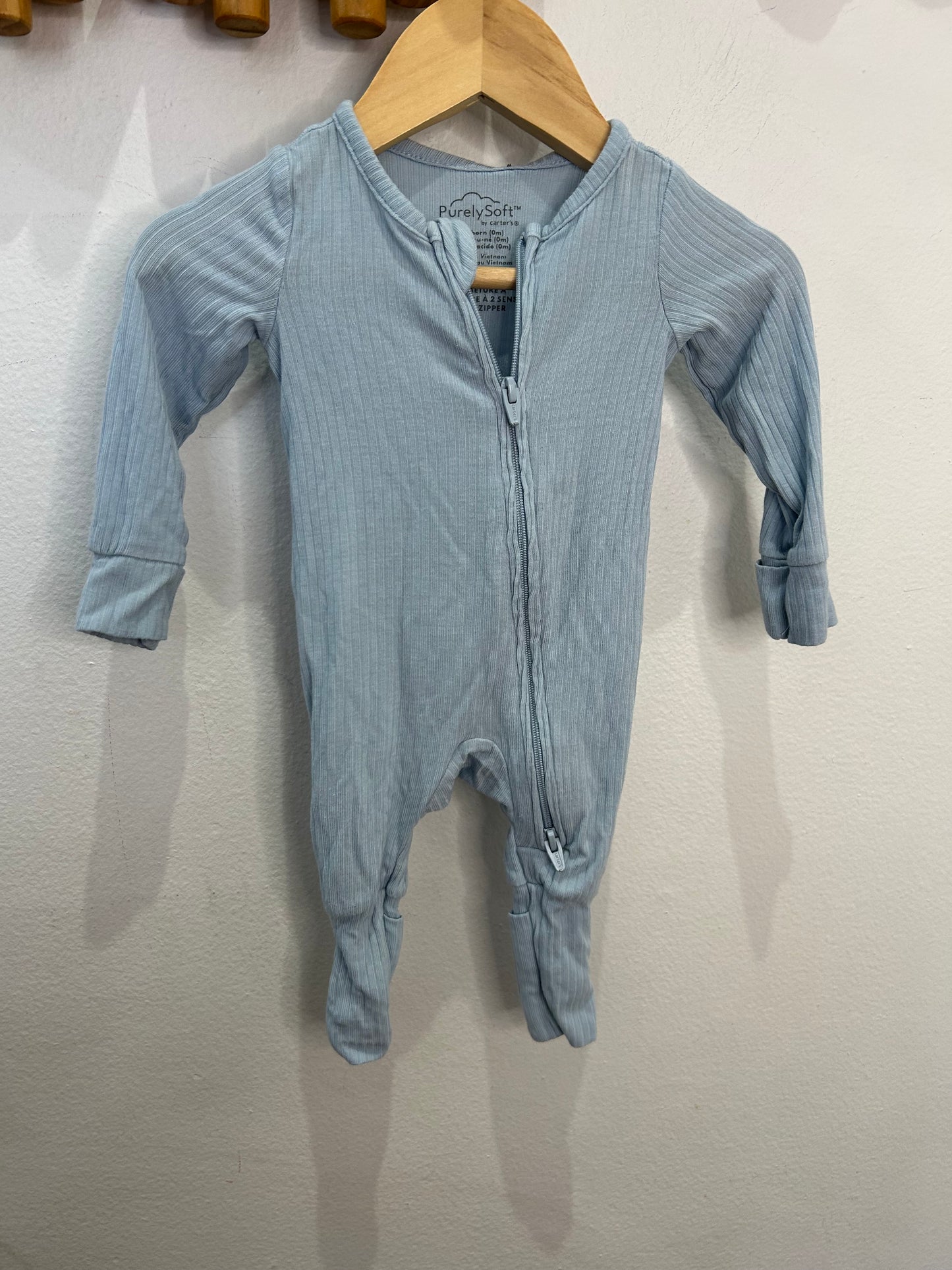 Super soft blue sleeper newborn