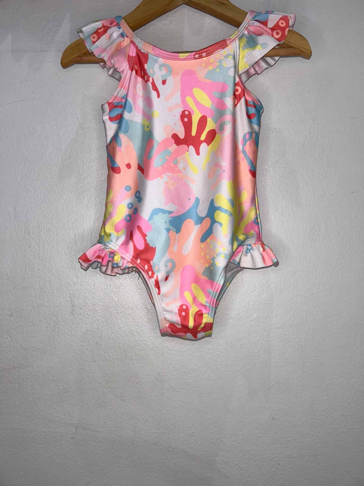 Seahorse swimsuit 2y
