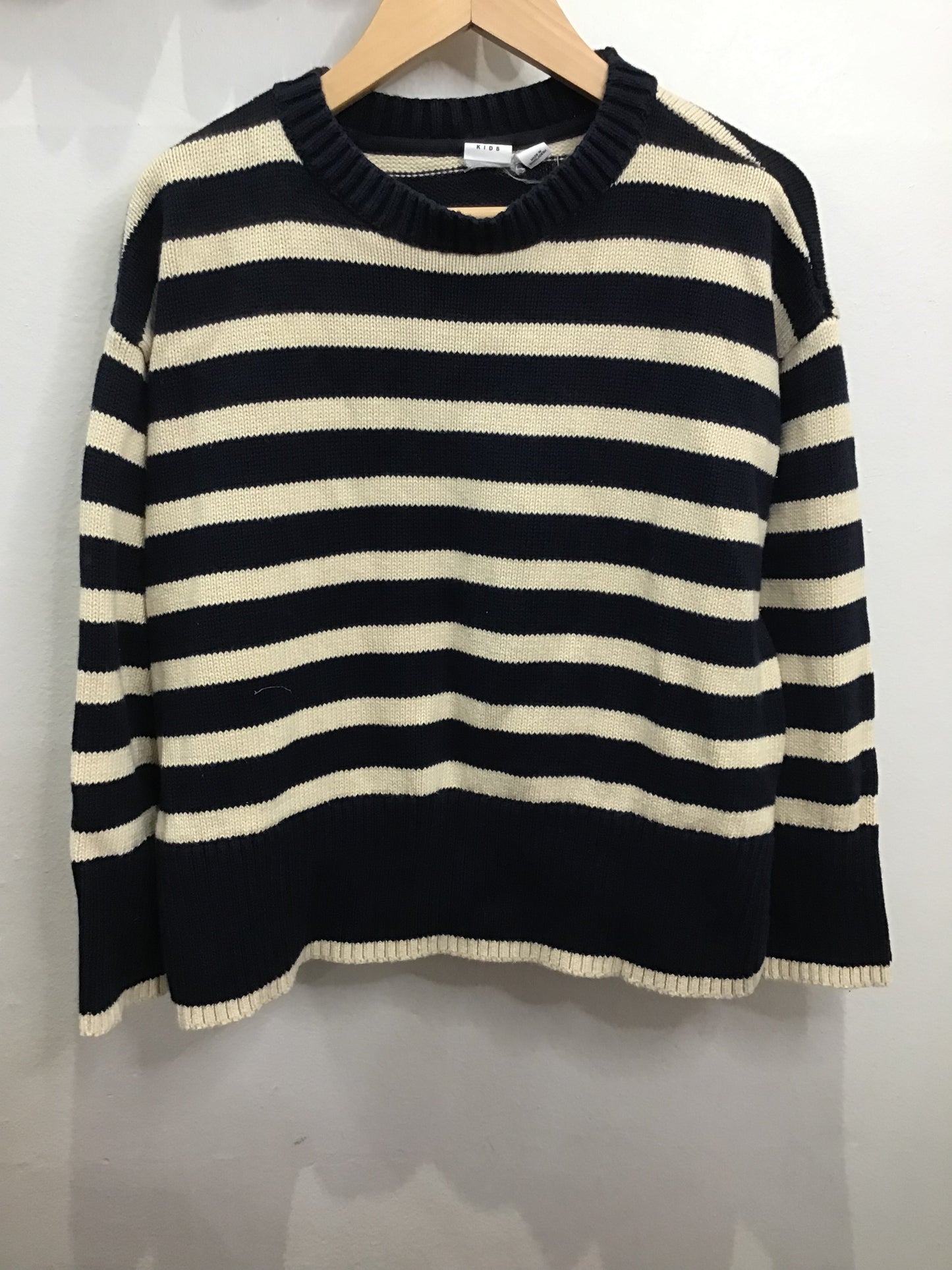 Sweater cream stripes 8-9y