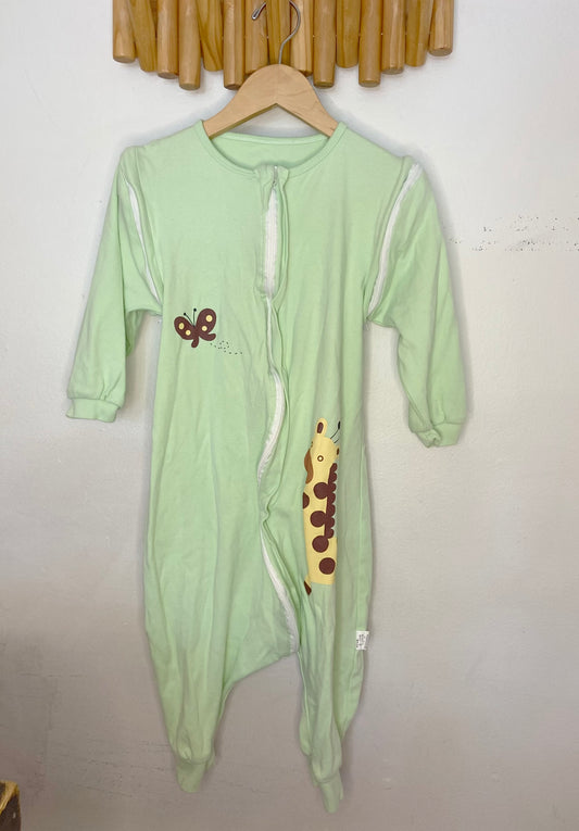 Giraffe print summer walking sleepsack 2-3y