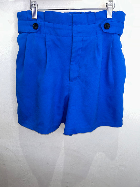 Electric blue dressy shorts- adult size 6