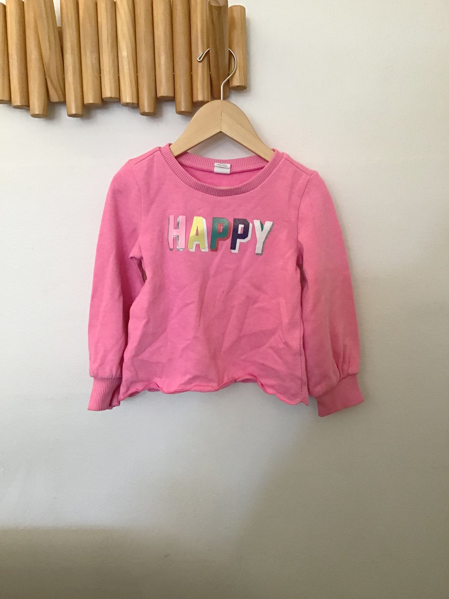 Pink happy pullover 3y