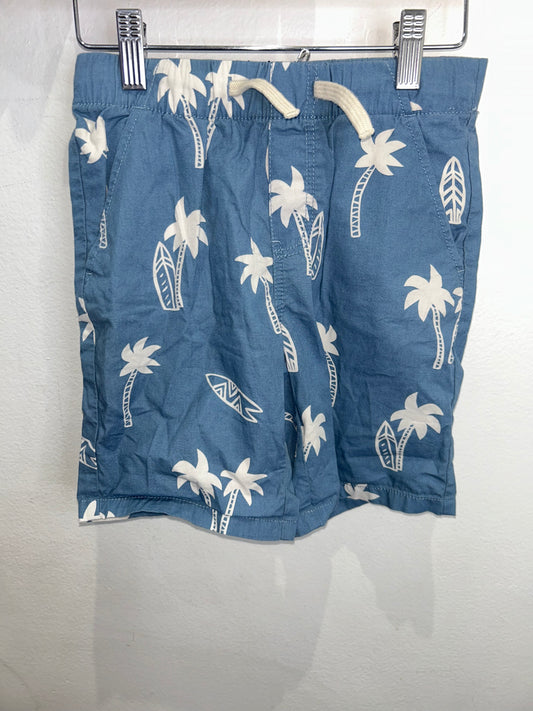 Blue palms shorts 6-7y