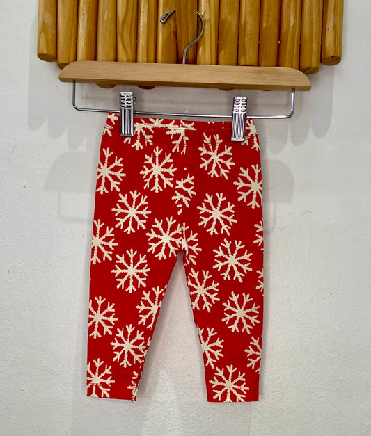 Hatley red snowflake pants 9-12m