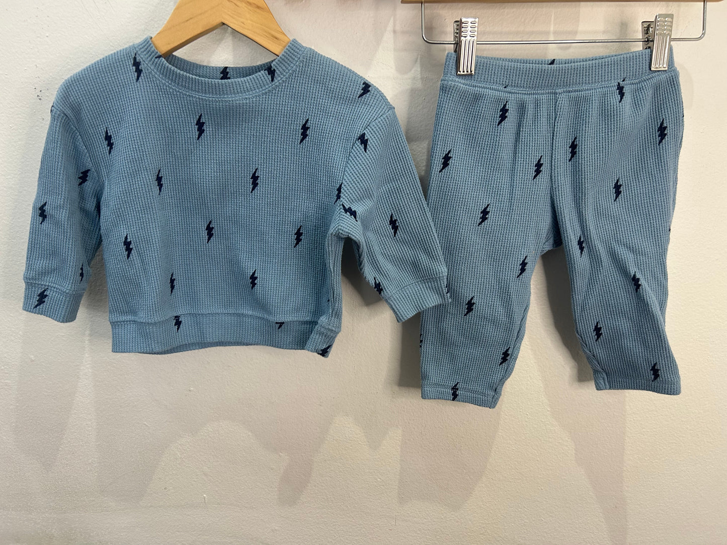 Lightning bolt waffle set 6-9m