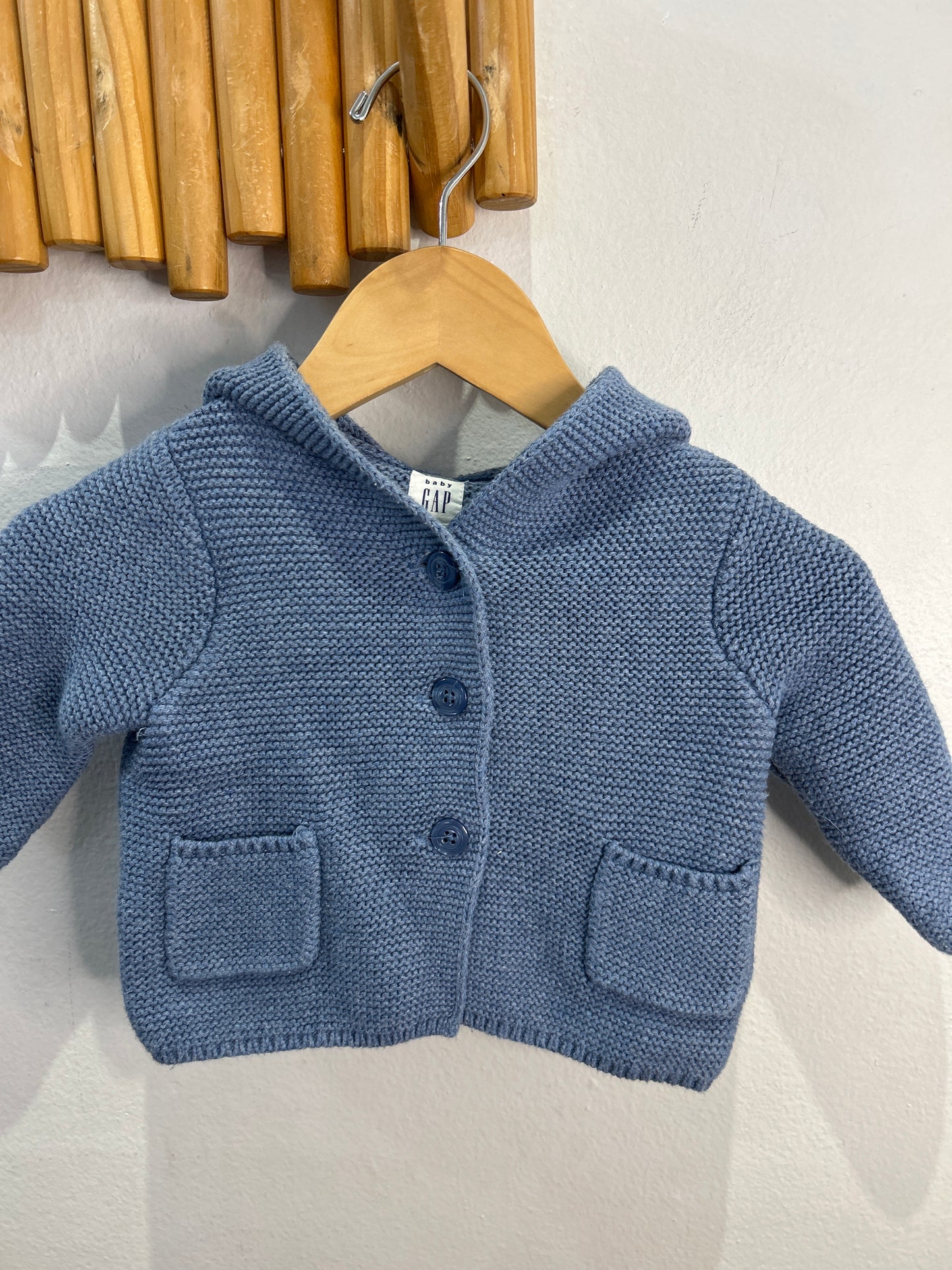 Mute blue brannan sweater 3-6m