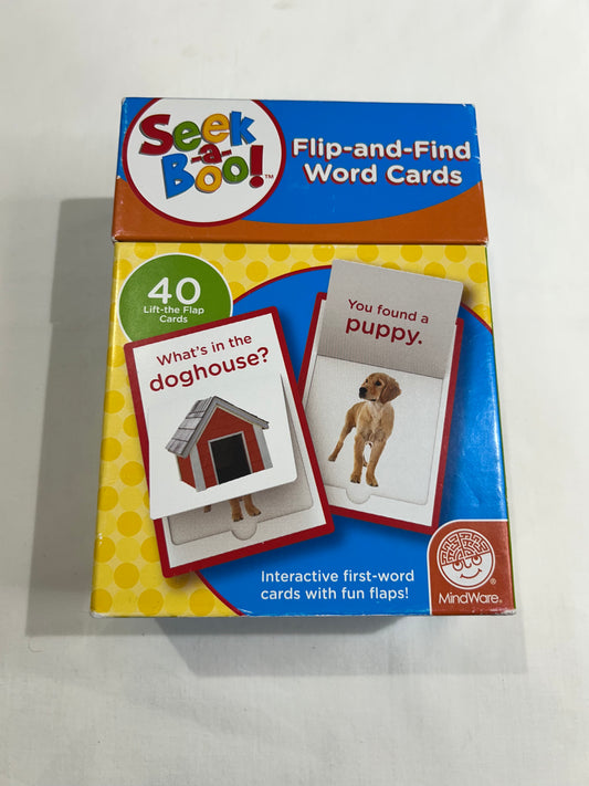 Seek a Boo flip and find word cards