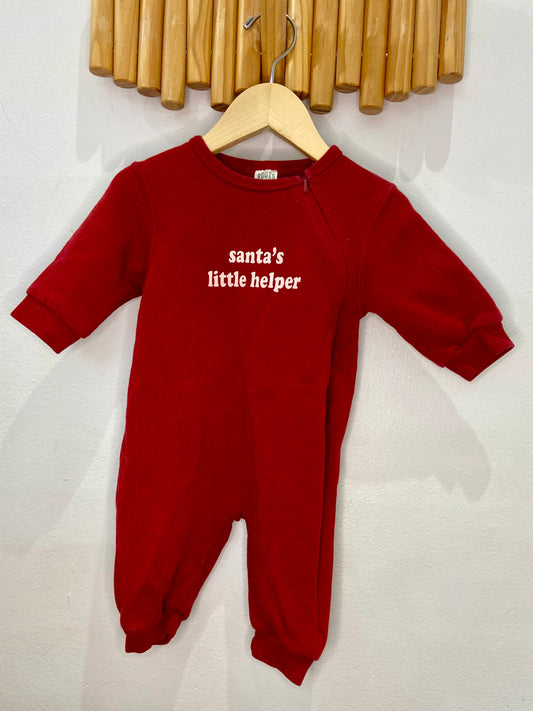 Roots Santas Little Helper romper 3-6m