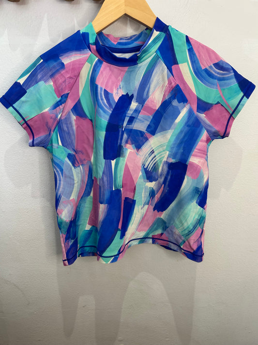 Print activewear tee 12y