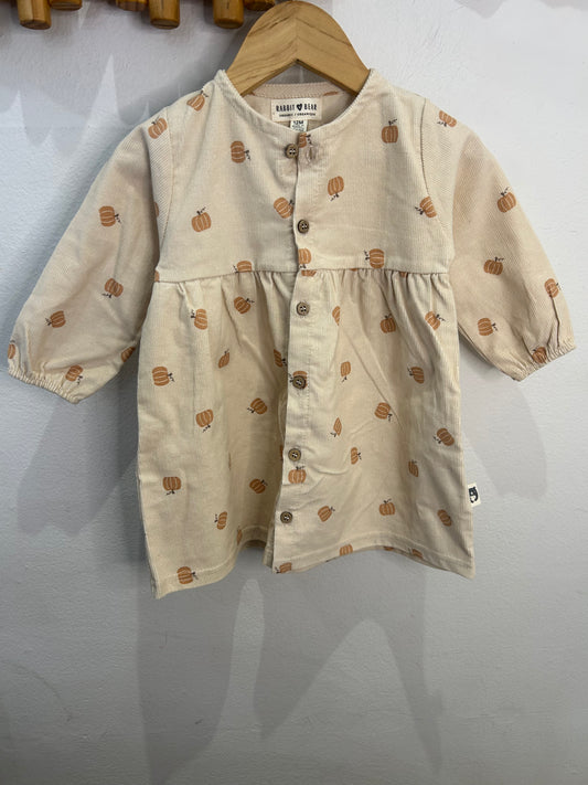 Pumpkins corduroy dress 12m