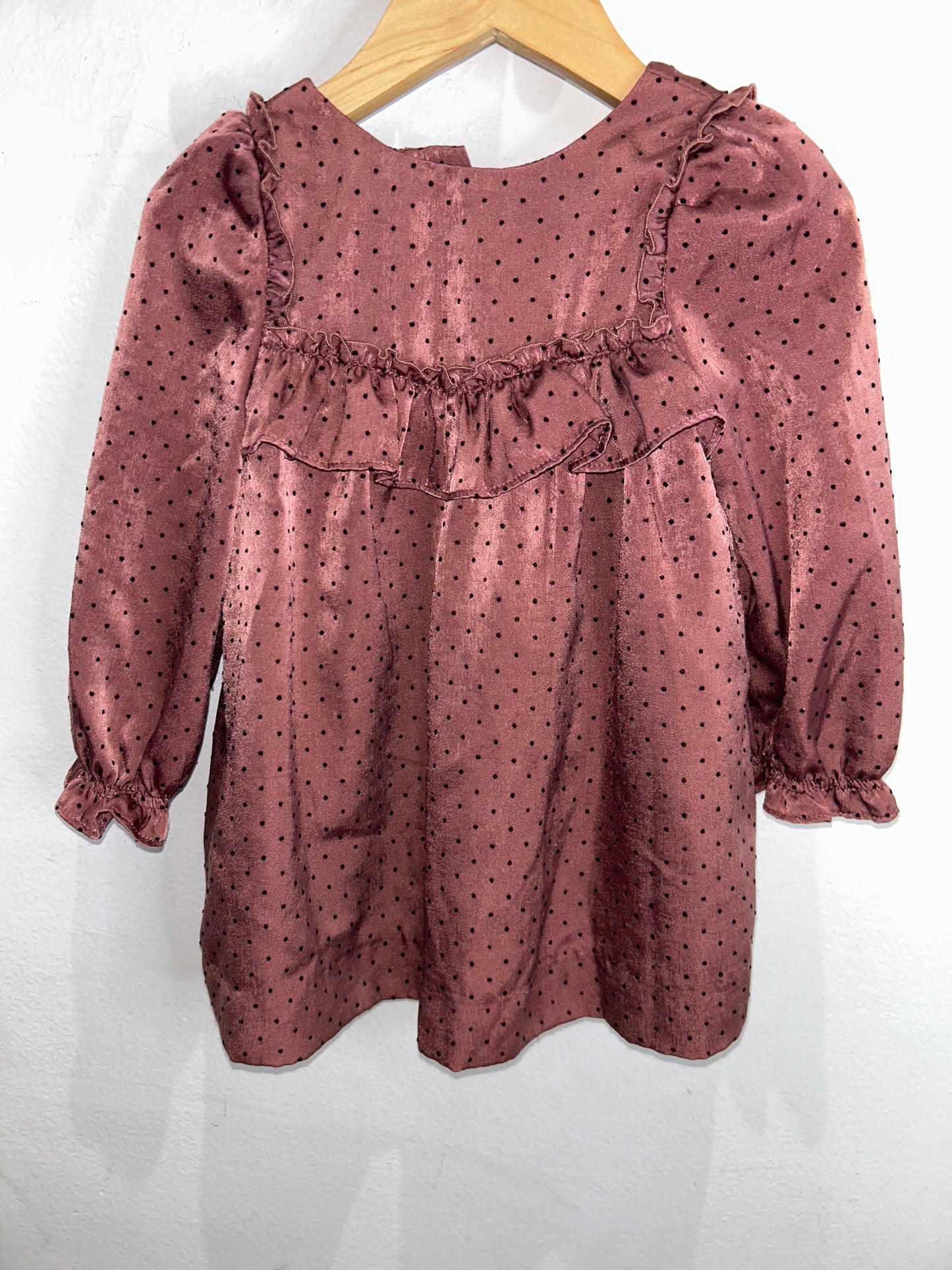 Orchid silky dress 12-18m