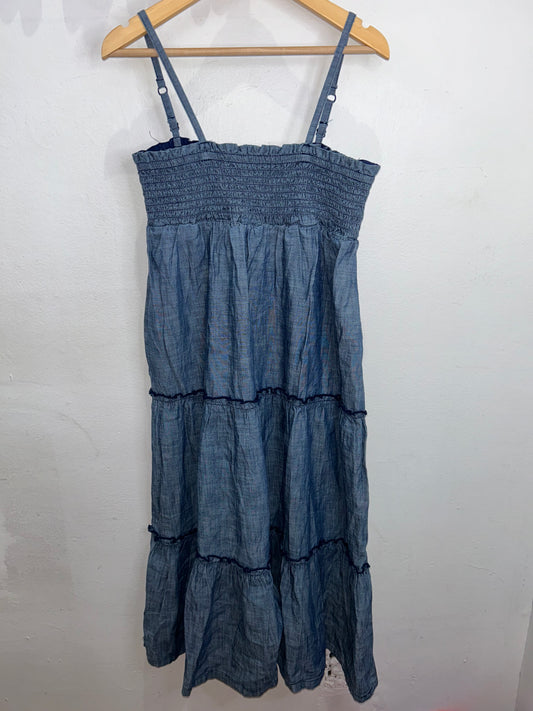 Chambray mididress 10-11y NEW