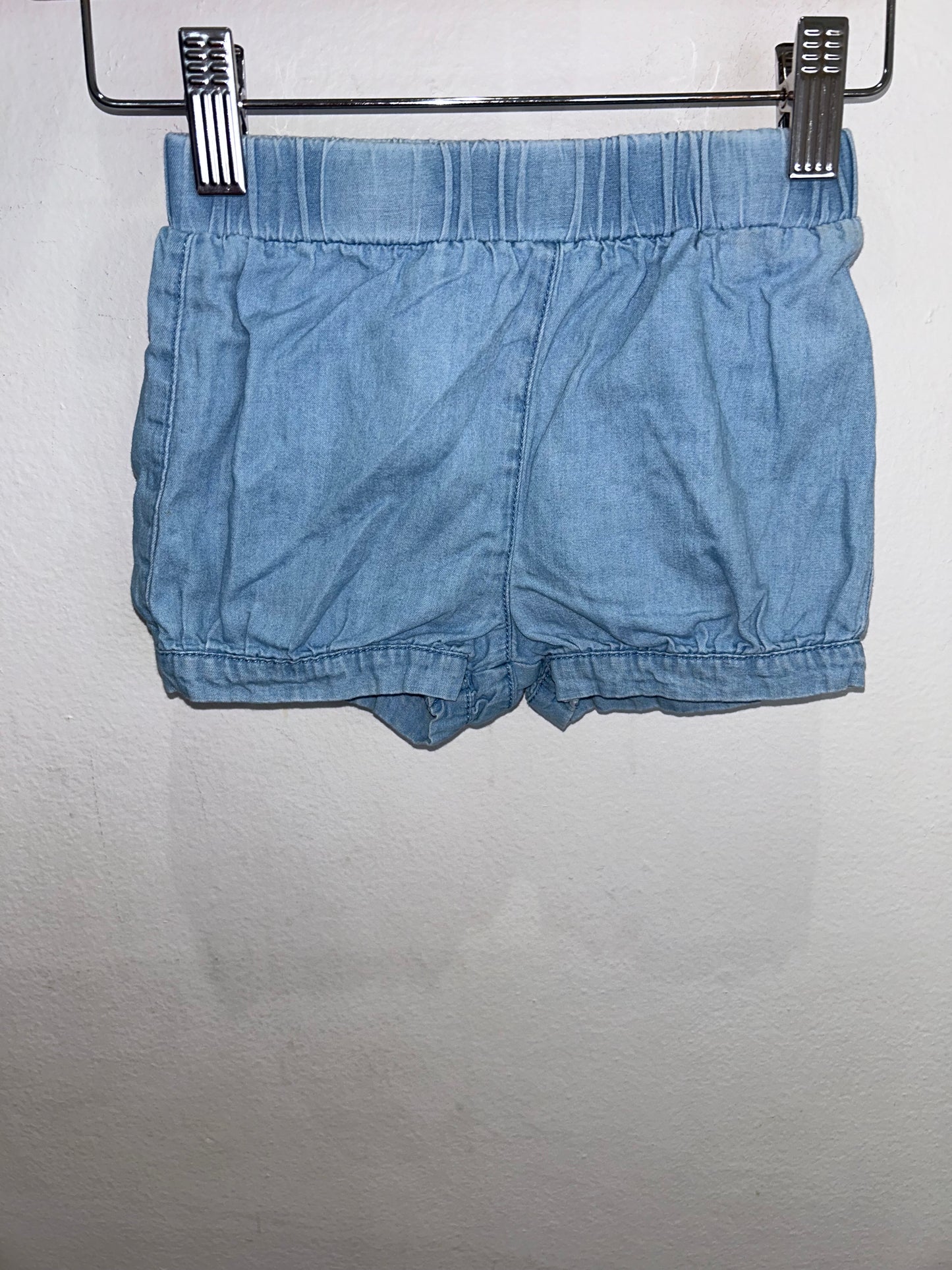 Chambray short shorts 12-18m
