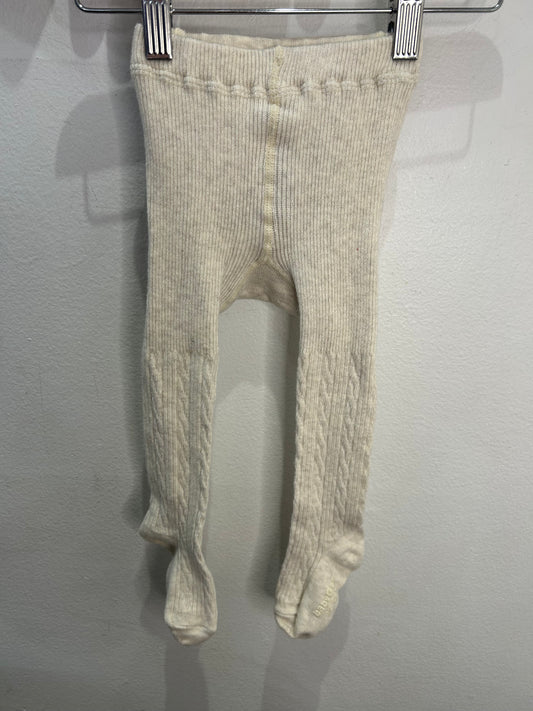 Cream bear butt tights 18-24m