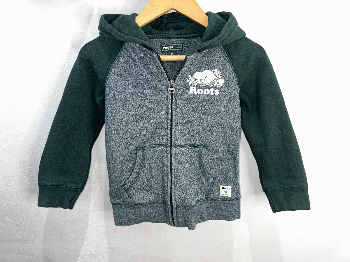 Roots green sweatshirt 4y