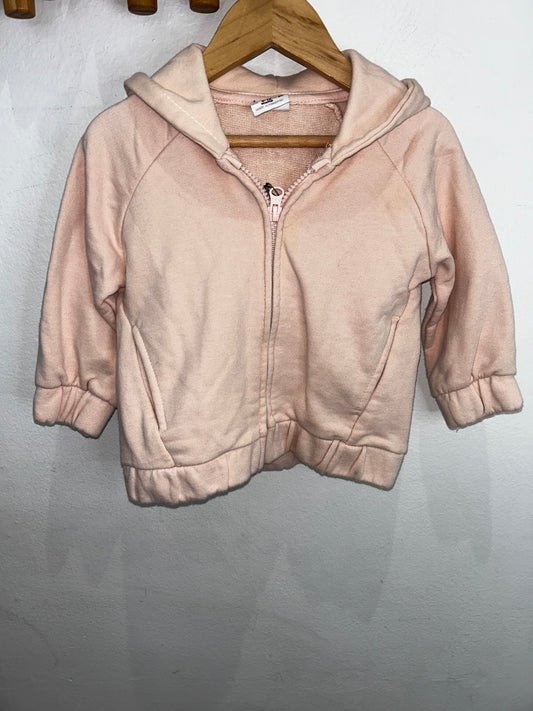 Peach sweatshirt 9-12m