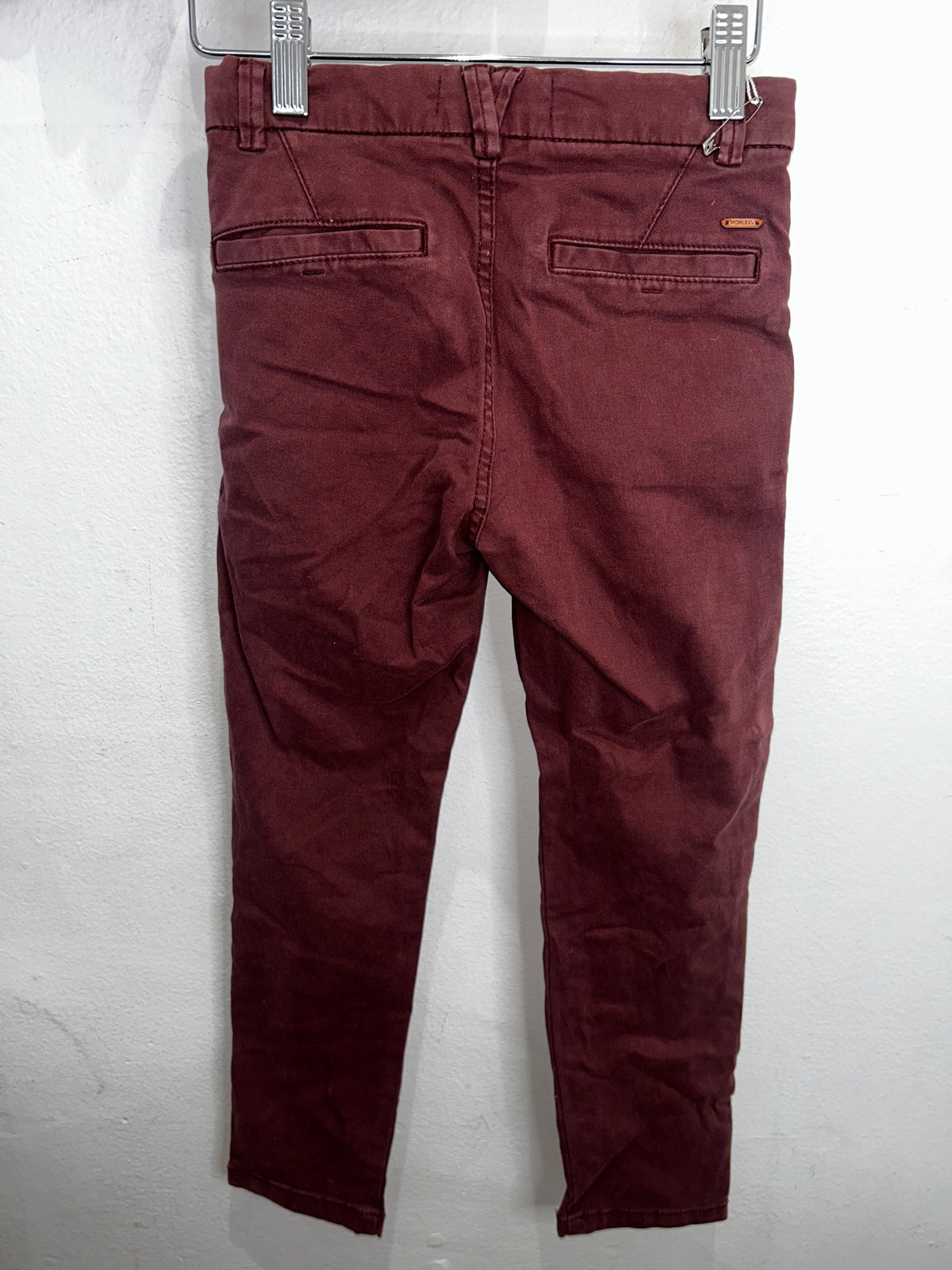 Maroon tapered pants 7y