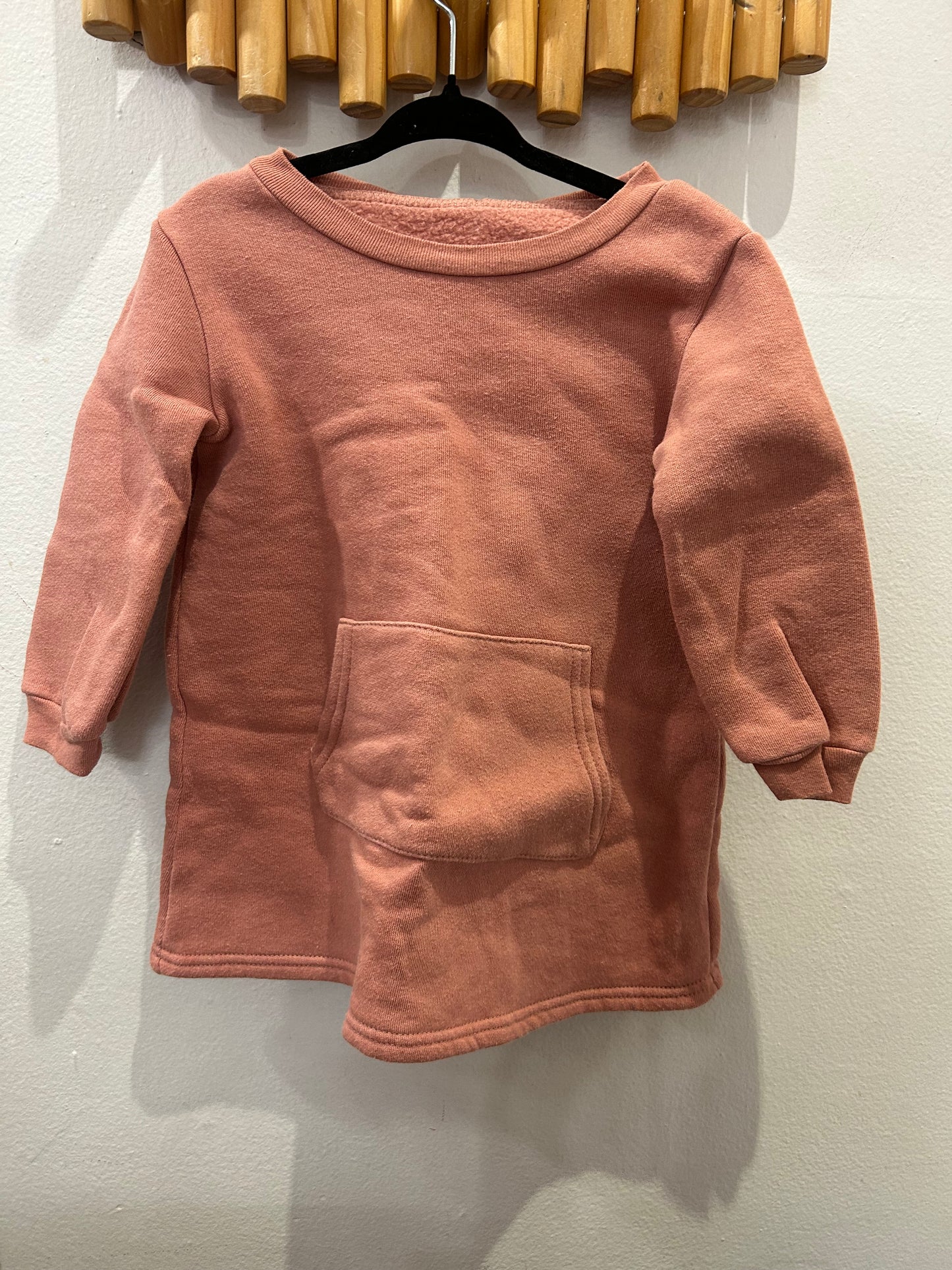 Minimioche peach pullover dress 18-24m