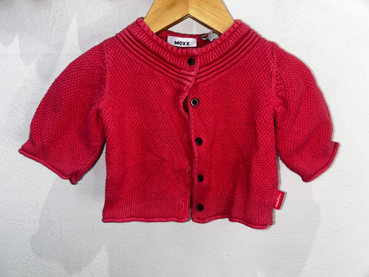 Peach cardigan 6-9m