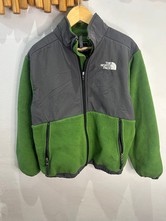 The North Face green and grey fleece 10y