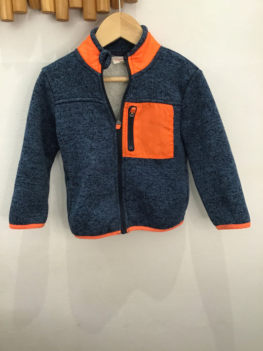 DuPareil fleece-lined zipup 2y