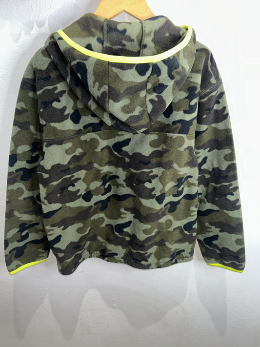 Camo quarter zip fleece 10-12y
