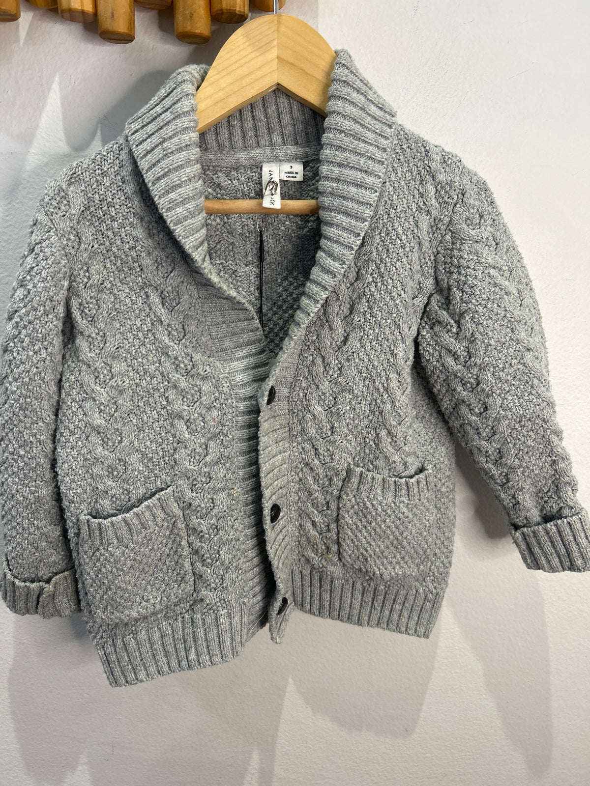 Janie & Jack grey cardigan 3y*