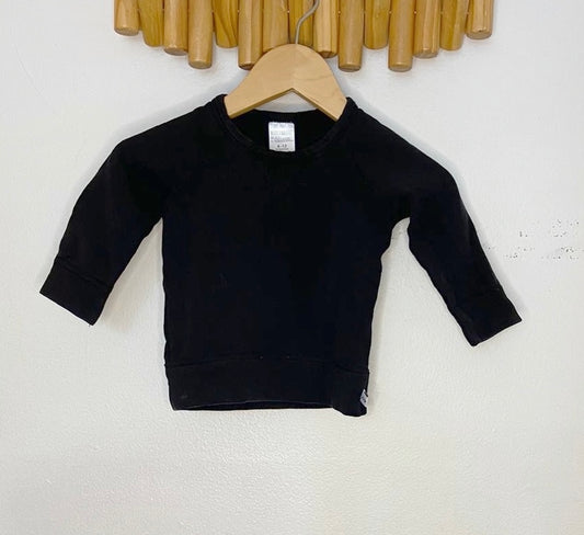 Modern Baby soft black pullover 6-12m