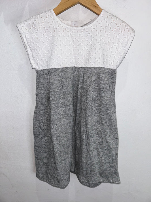 Knit and eyelet dress 4y