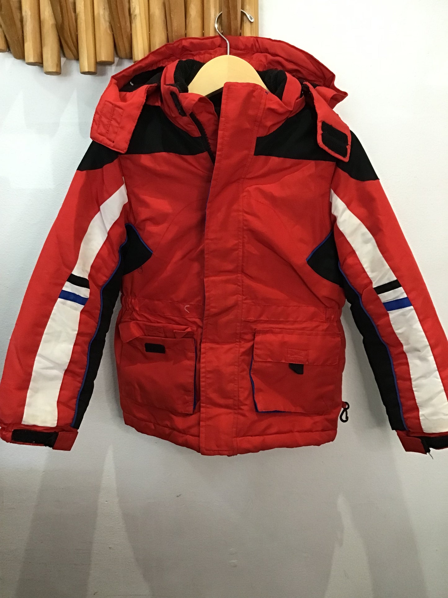 Pajar shiny black winter jacket 10-12y