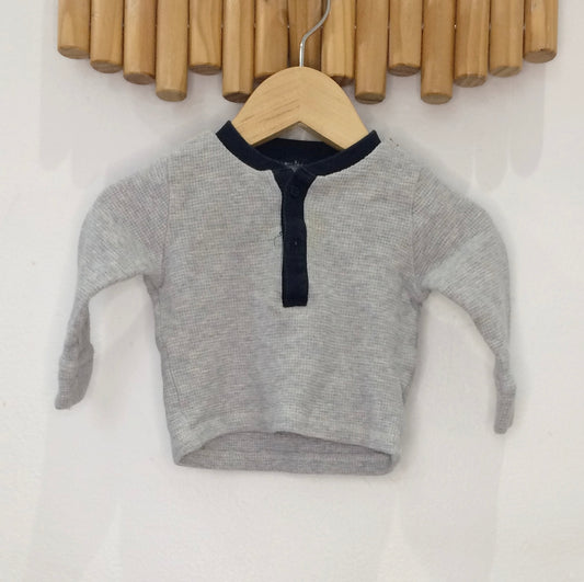 Noppies grey henley - newborn