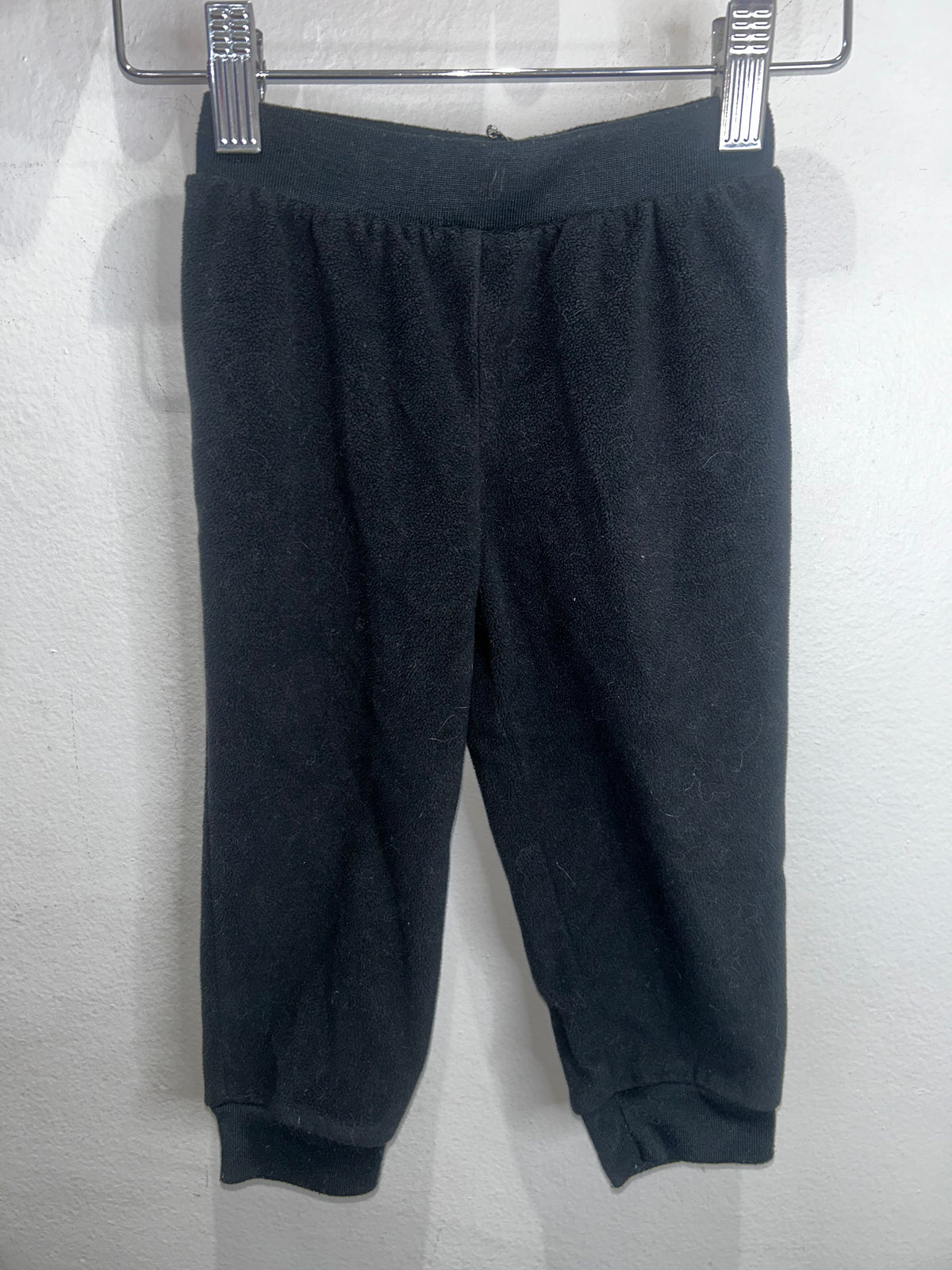 Black fleece joggers 24m