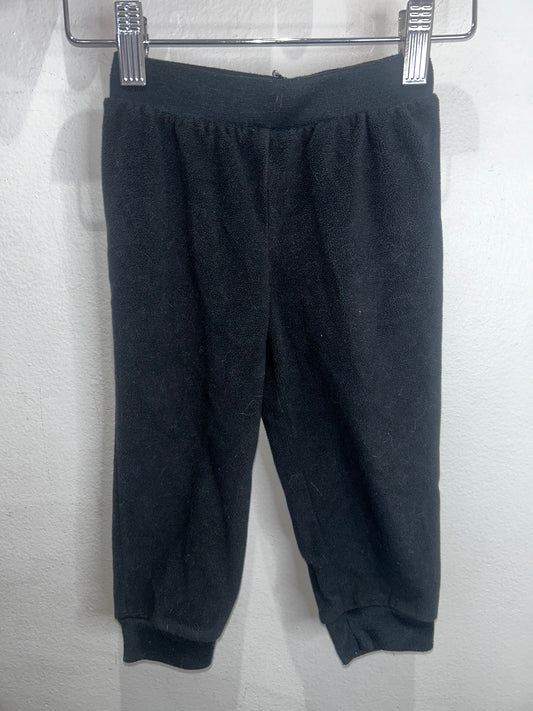Black fleece joggers 24m